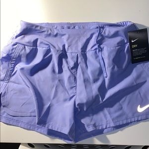Lilac Nike Women’s running shorts